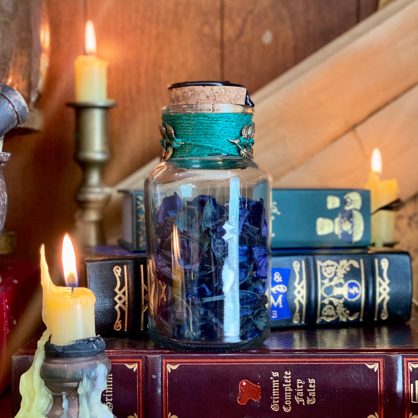 Dried Black Hellebore, A Decorative Apothecary Jar