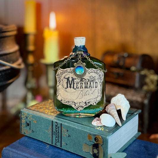Mermaid Blood, A Color Shifting Potion Bottle Prop