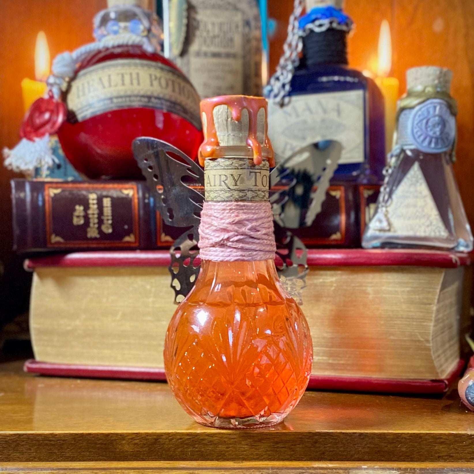 Fairy Tonic, A Swirling Potion Bottle Prop – Grim Sweetness Apothecary