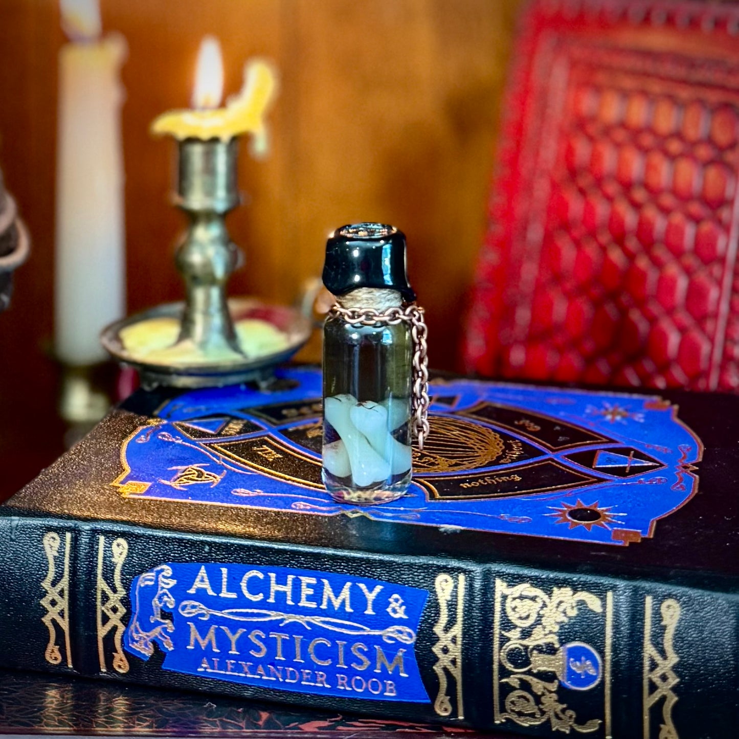 Faerie Bones Specimen Jar, A Mini Potion Bottle Fidget