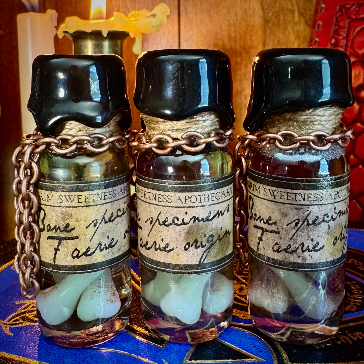 Faerie Bones Specimen Jar, A Mini Potion Bottle Fidget