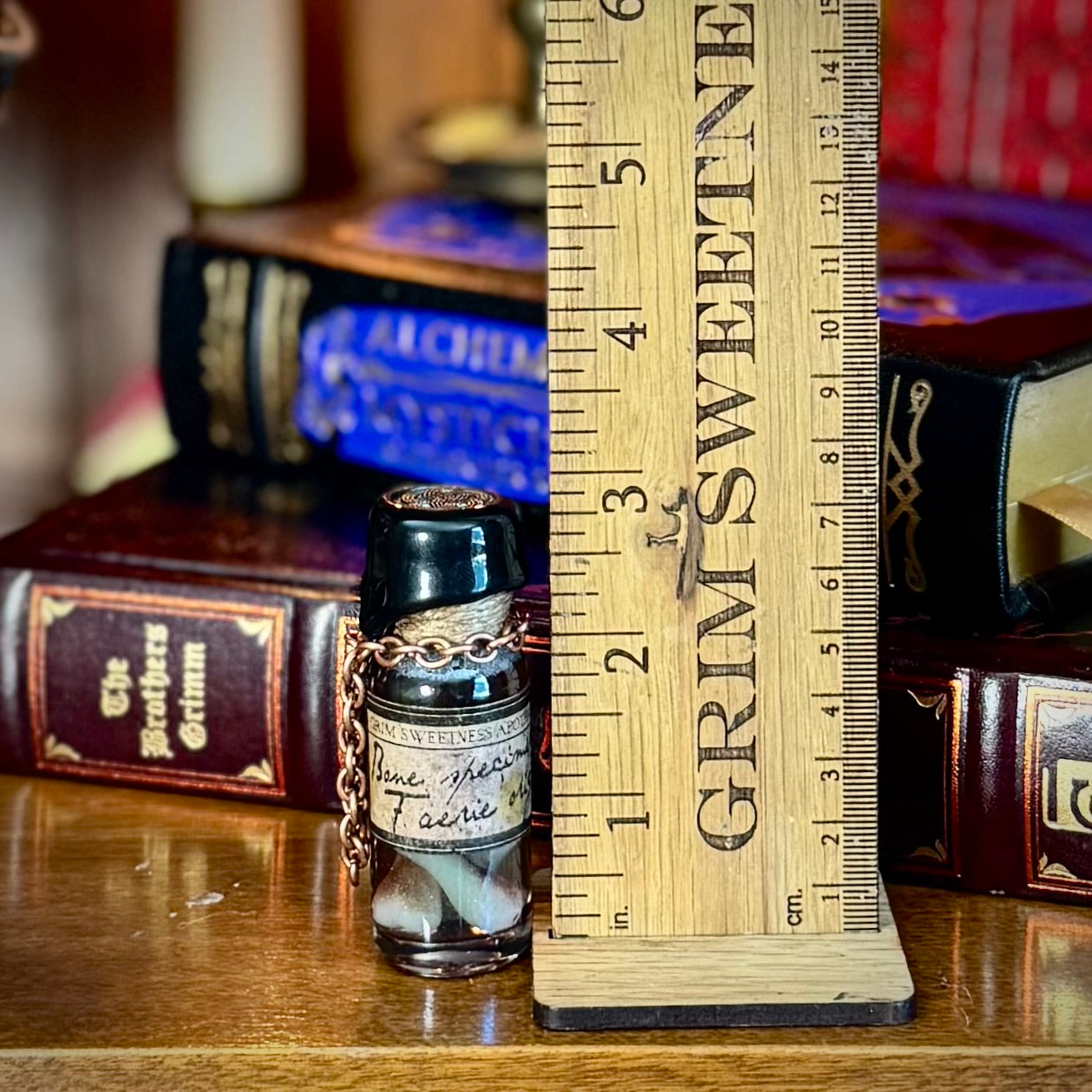 Faerie Bones Specimen Jar, A Mini Potion Bottle Fidget