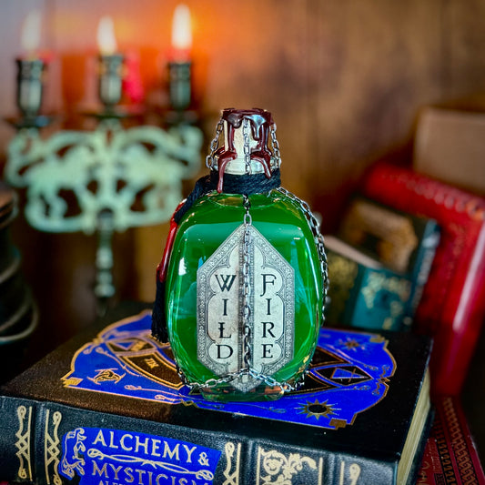 Wildfire, A Glowy Color Shifting Decorative Potion Bottle Prop