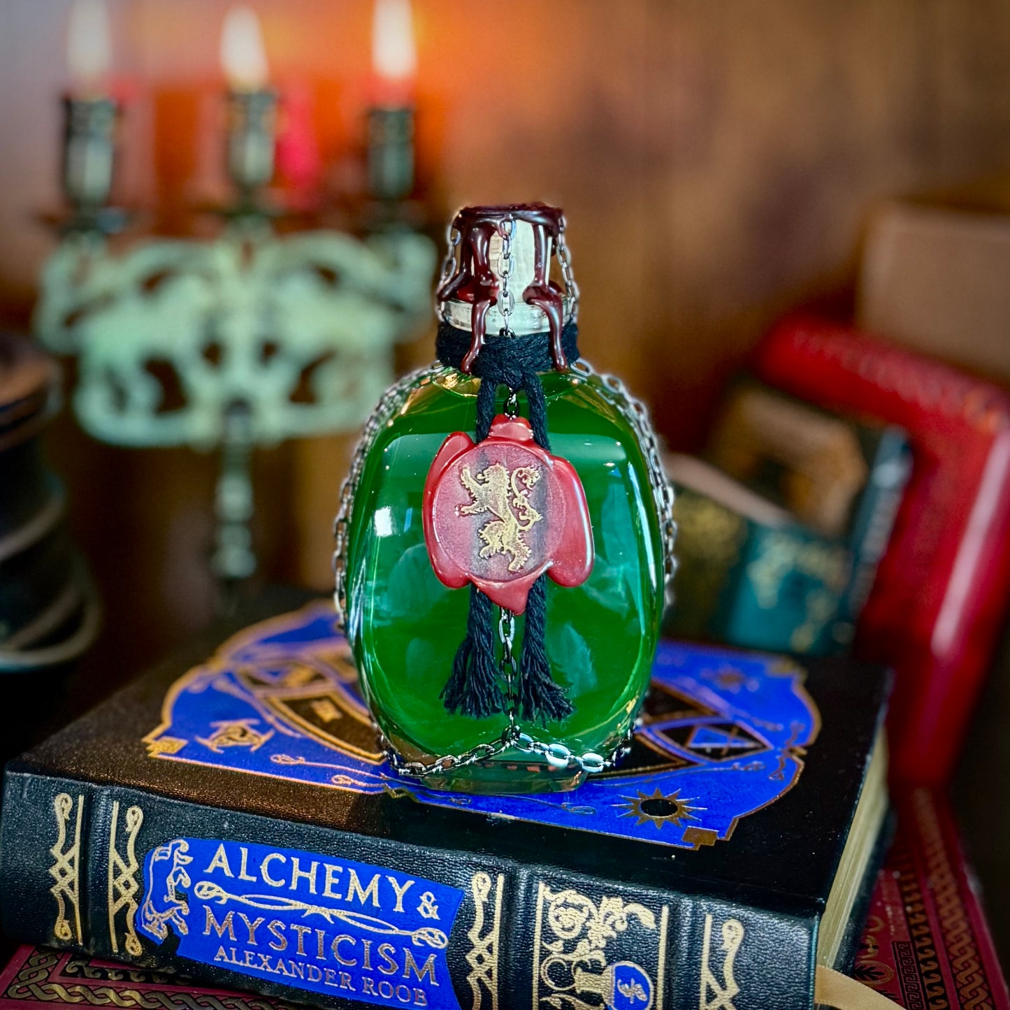 Wildfire, A Glowy Color Shifting Decorative Potion Bottle Prop