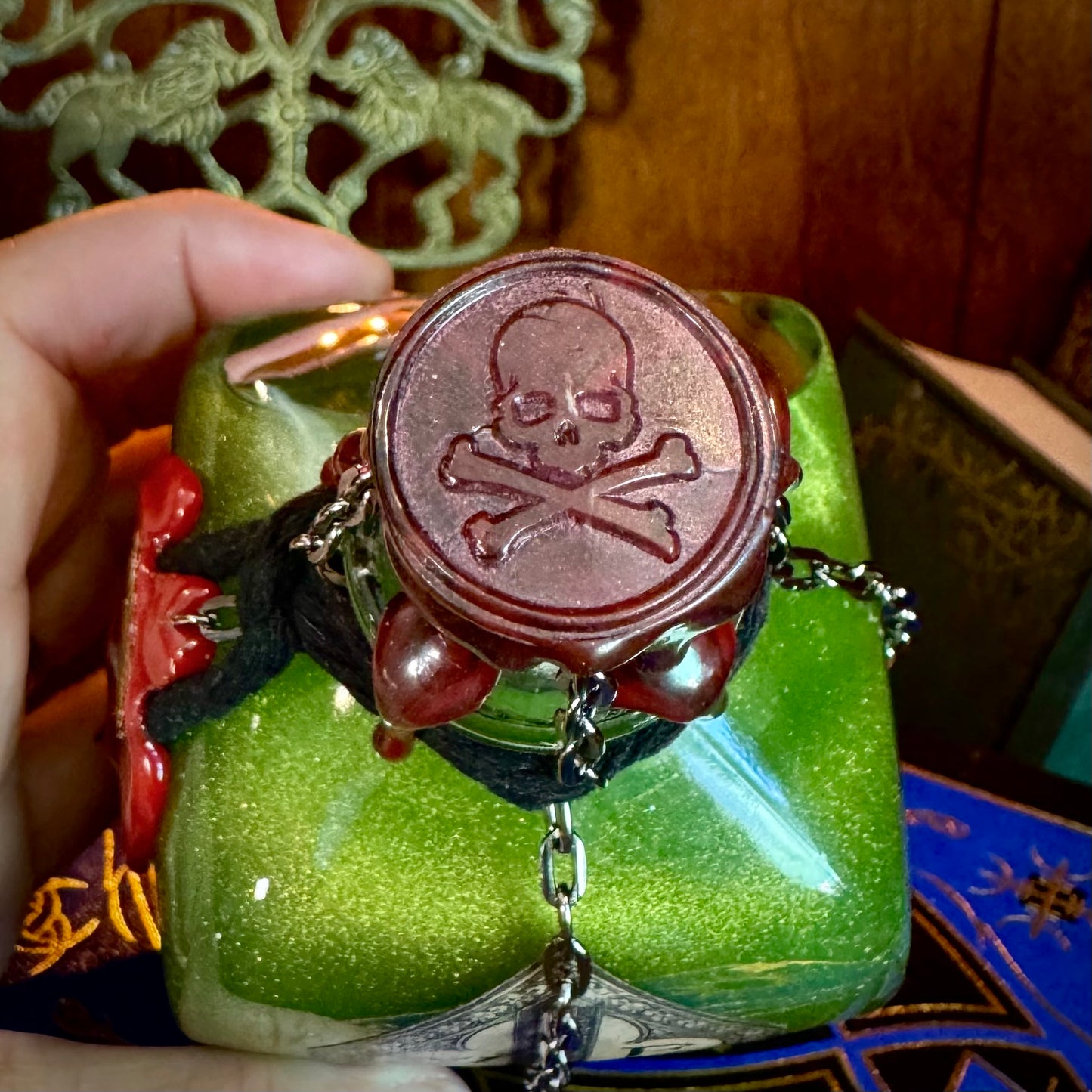 Wildfire, A Glowy Color Shifting Decorative Potion Bottle Prop