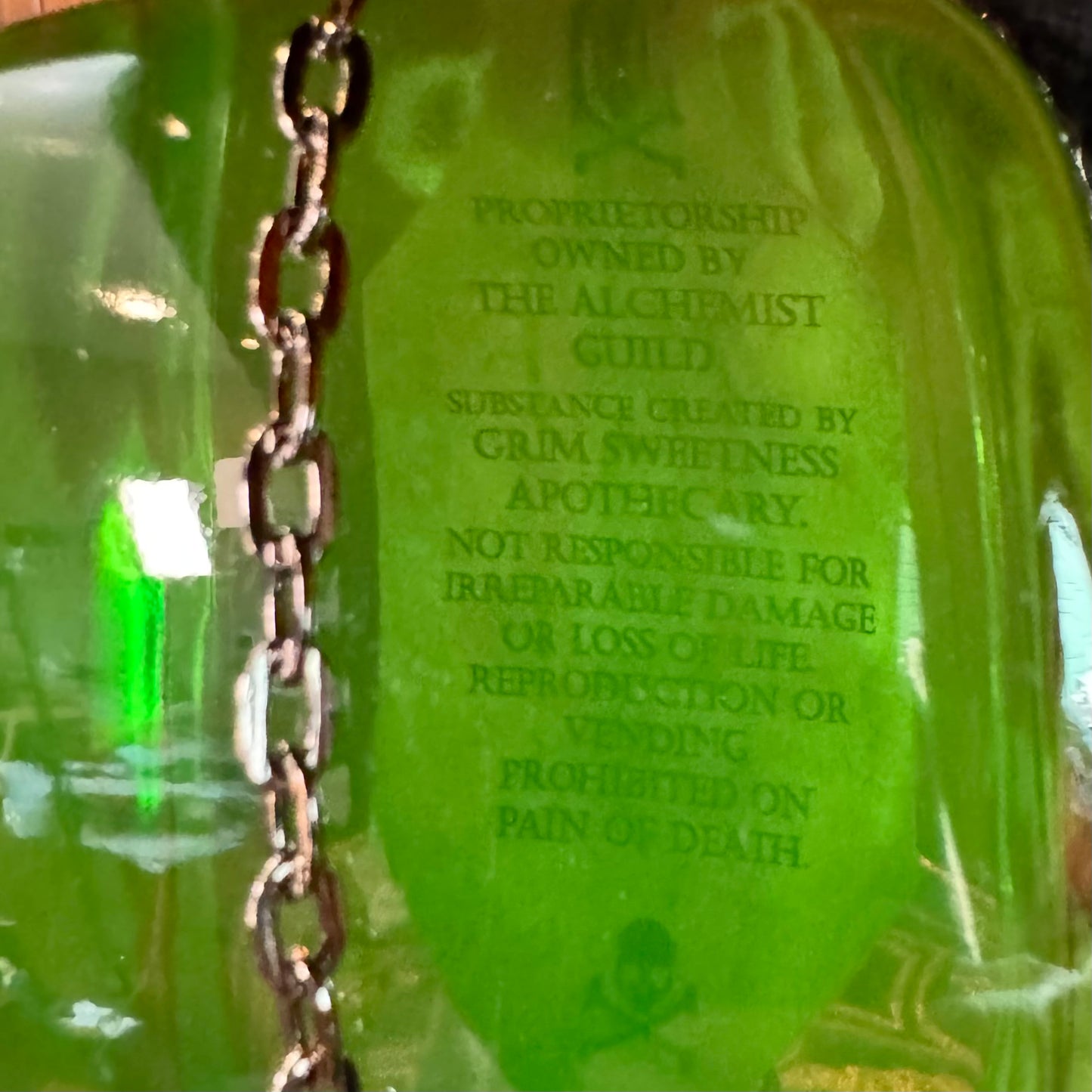 Wildfire, A Glowy Color Shifting Decorative Potion Bottle Prop