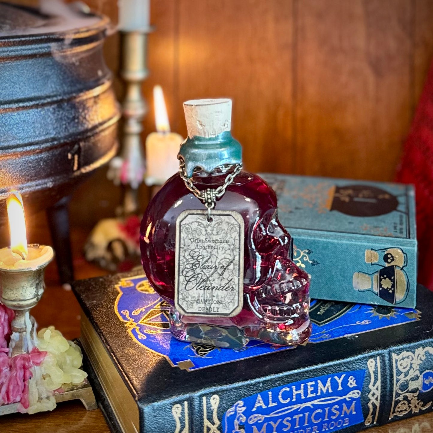 Elixir of Oleander, A Color Changing Potion Bottle Prop