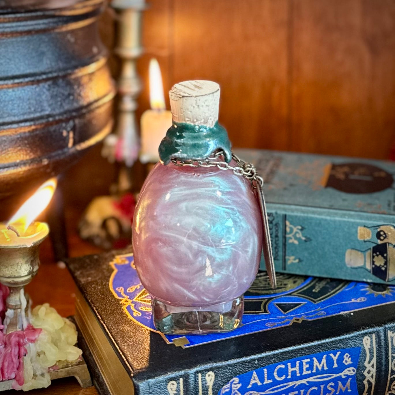 Elixir of Oleander, A Color Changing Potion Bottle Prop