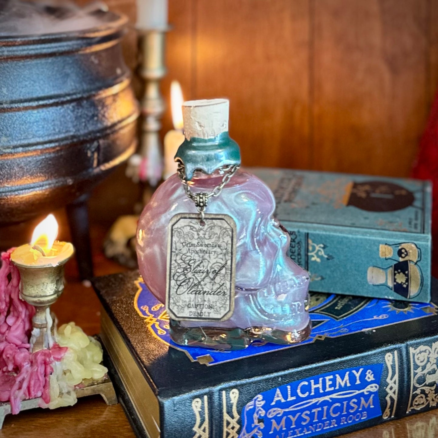 Elixir of Oleander, A Color Changing Potion Bottle Prop