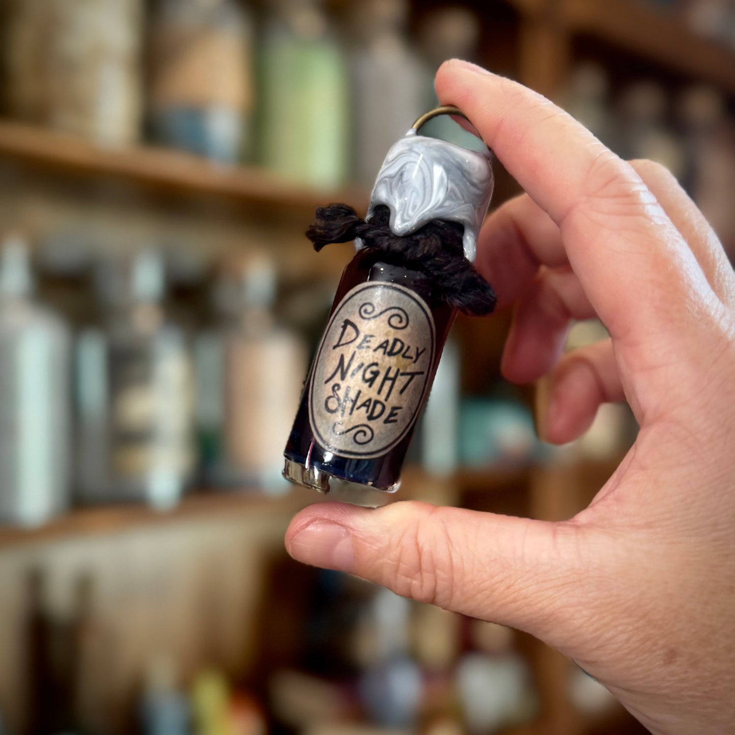 Deadly Nightshade Mini Fidget Potion Bottle- WAX TOP