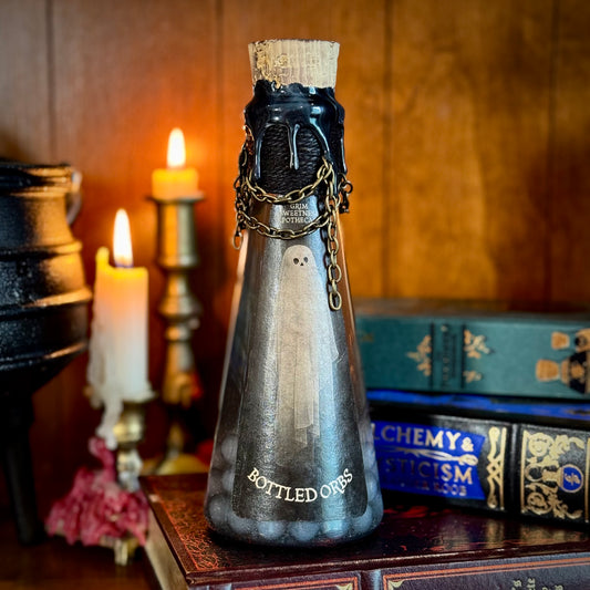 Bottled Orbs, A Ghostly Color-Changing Potion Bottle Prop
