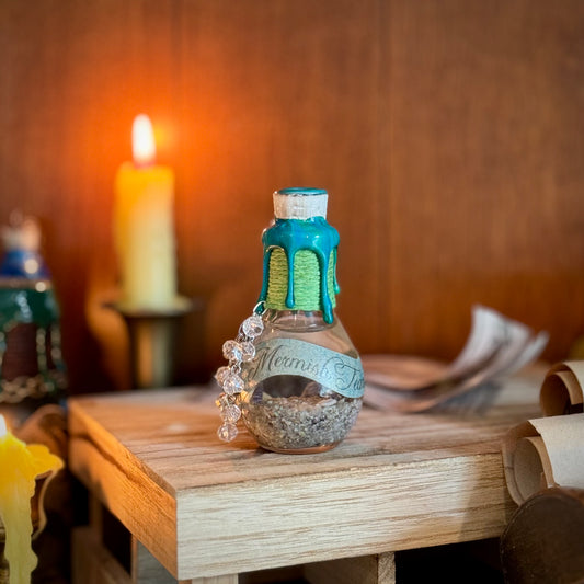 Mermish Tears, A Stormy Ocean Potion Bottle Prop