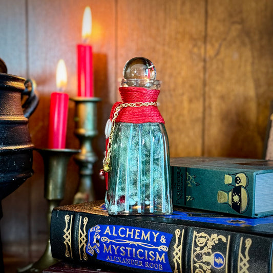 Tincture of Holly and MIstletoe, Holiday Themed Potion Bottle Prop