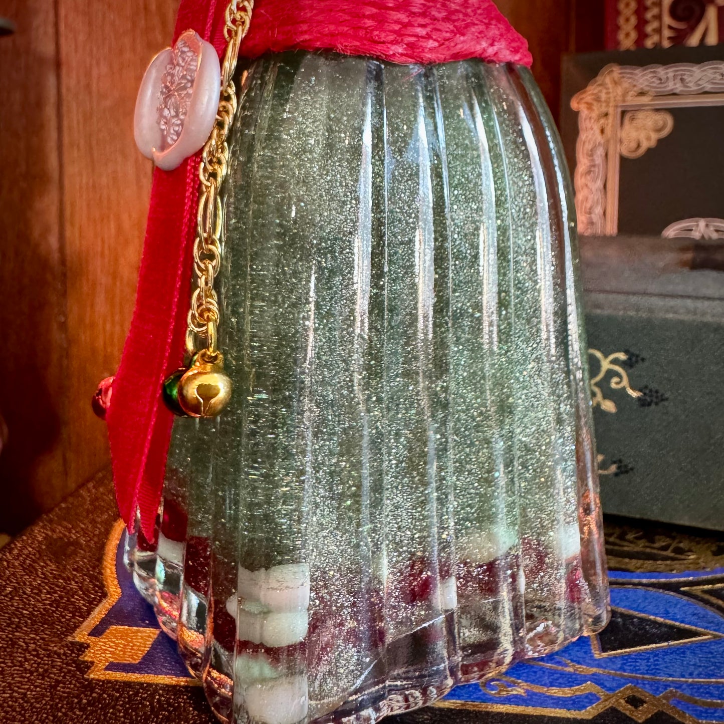 Tincture of Holly and MIstletoe, Holiday Themed Potion Bottle Prop