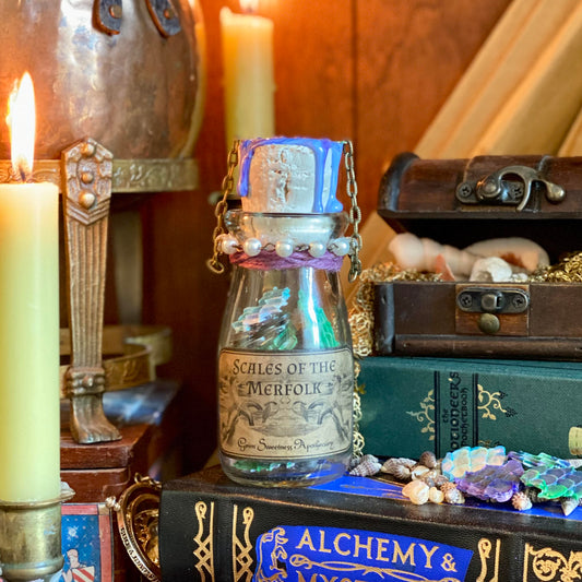 Scales of The Merfolk, A Decorative Apothecary Jar