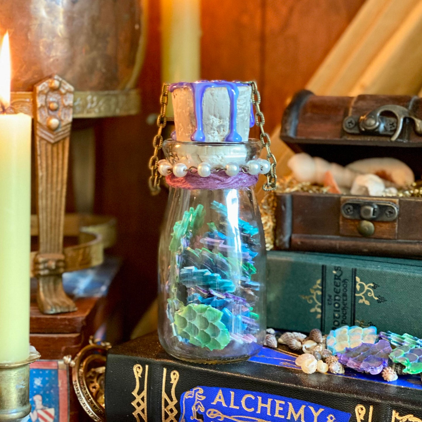 Scales of The Merfolk, A Decorative Apothecary Jar