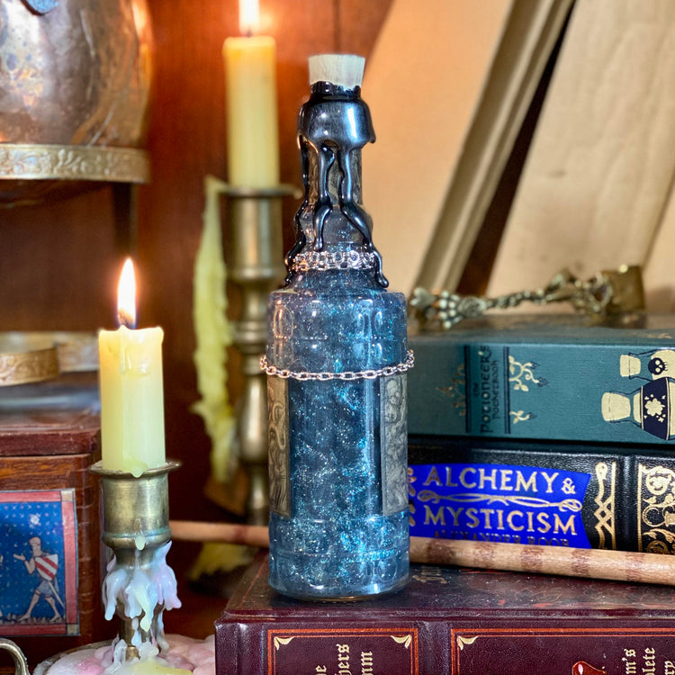 Bottled Nightmares, A Swirling Night Sky Potion Bottle – Grim Sweetness ...