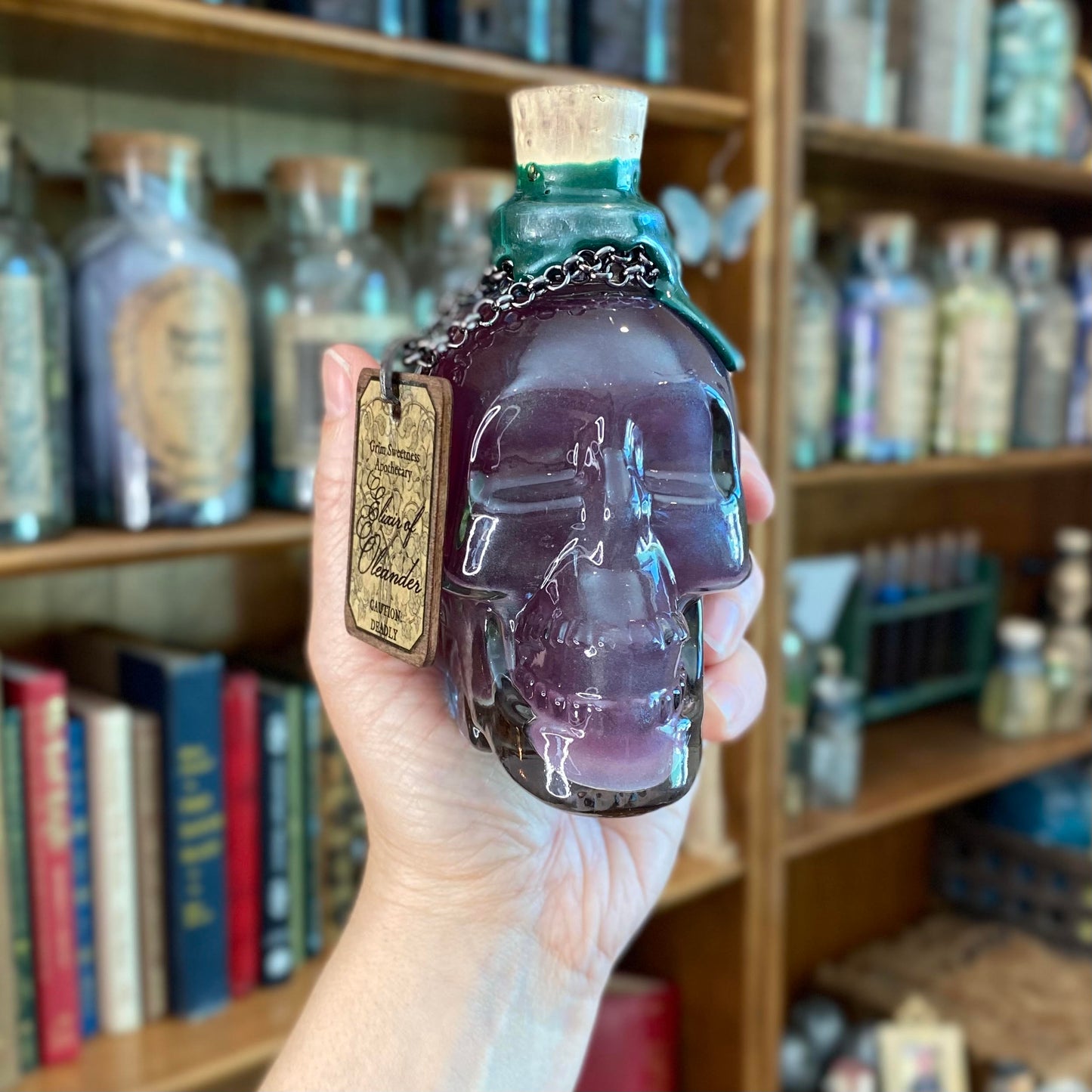 Elixir of Oleander, A Color Changing Potion Bottle Prop