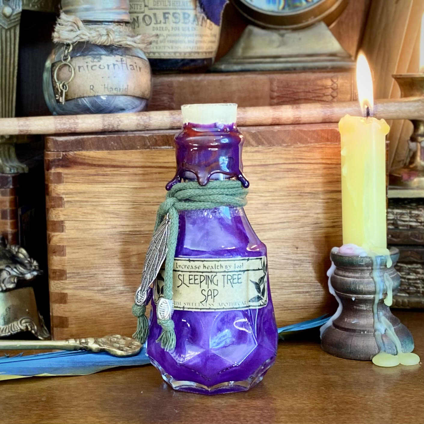 Sleeping Tree Sap, A Color Changing Potion Bottle Prop