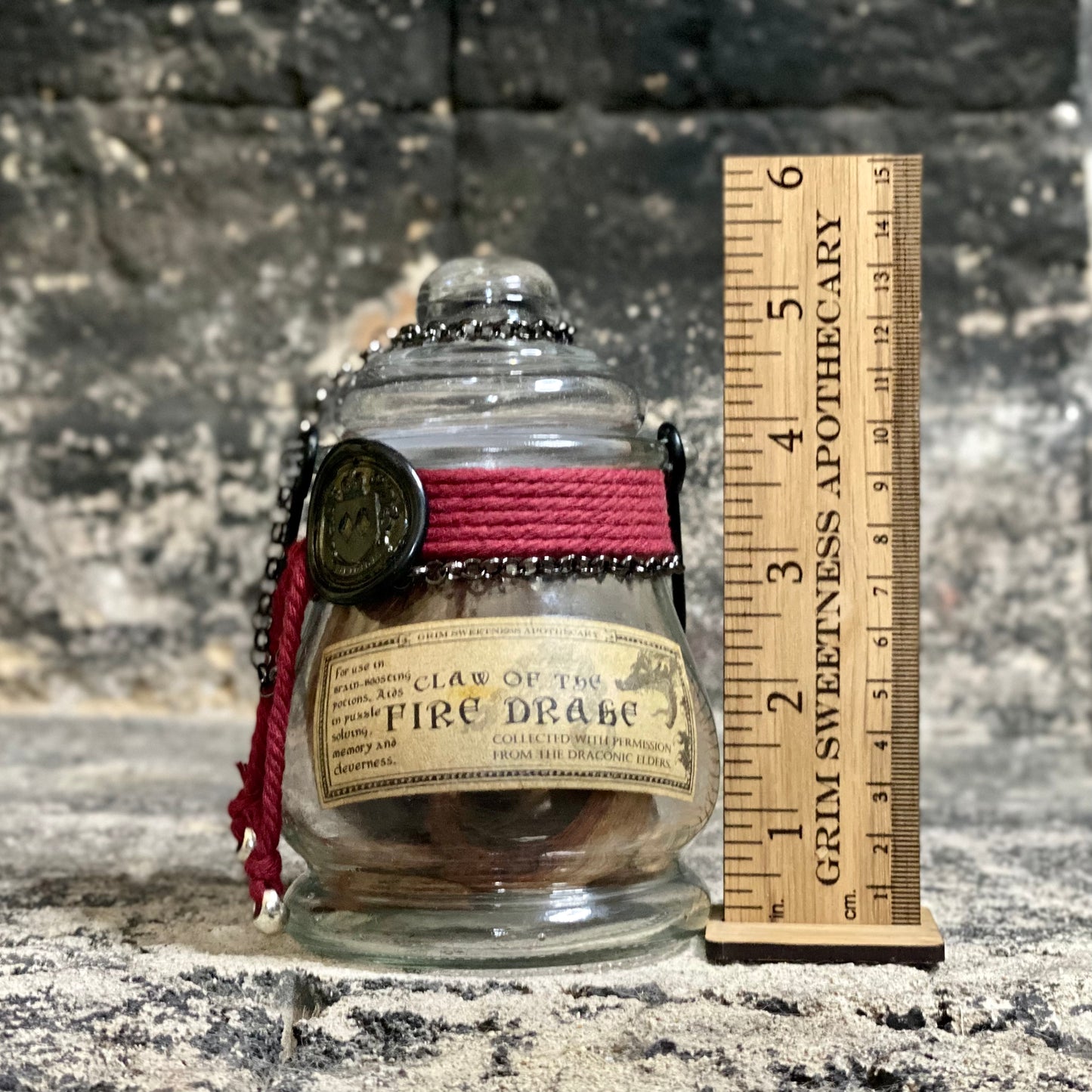 Claw of The Fire Drake, A Draconic Apothecary Jar Prop