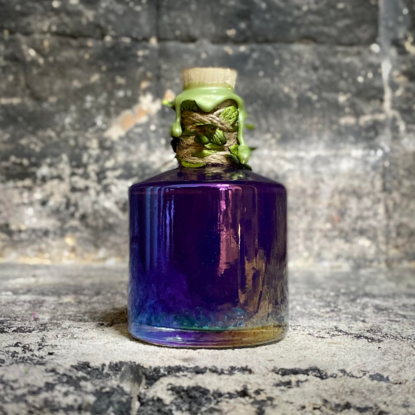 Eldritch Veil. A Fae, Iridescent, Color Change Decorative Potion Bottle