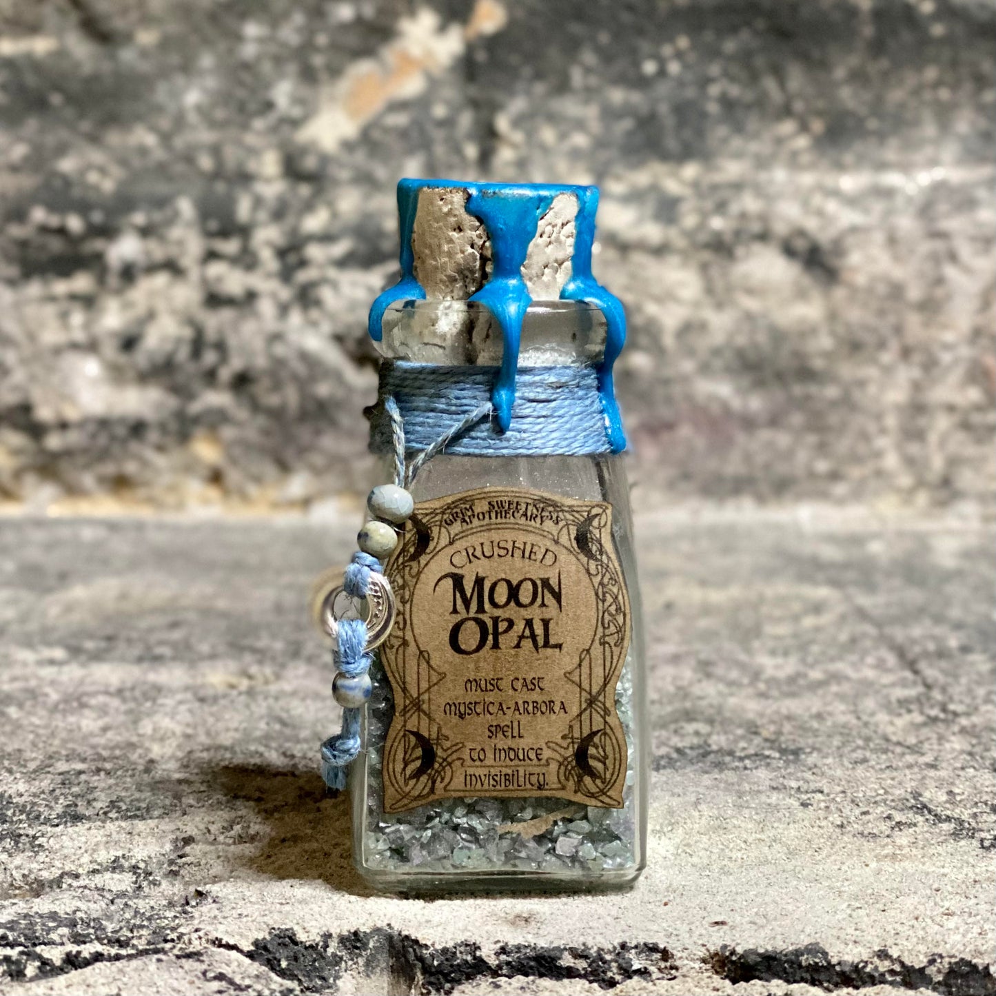 Crushed Moon Opal, A Dragon Prince Themed Apothecary Jar Prop