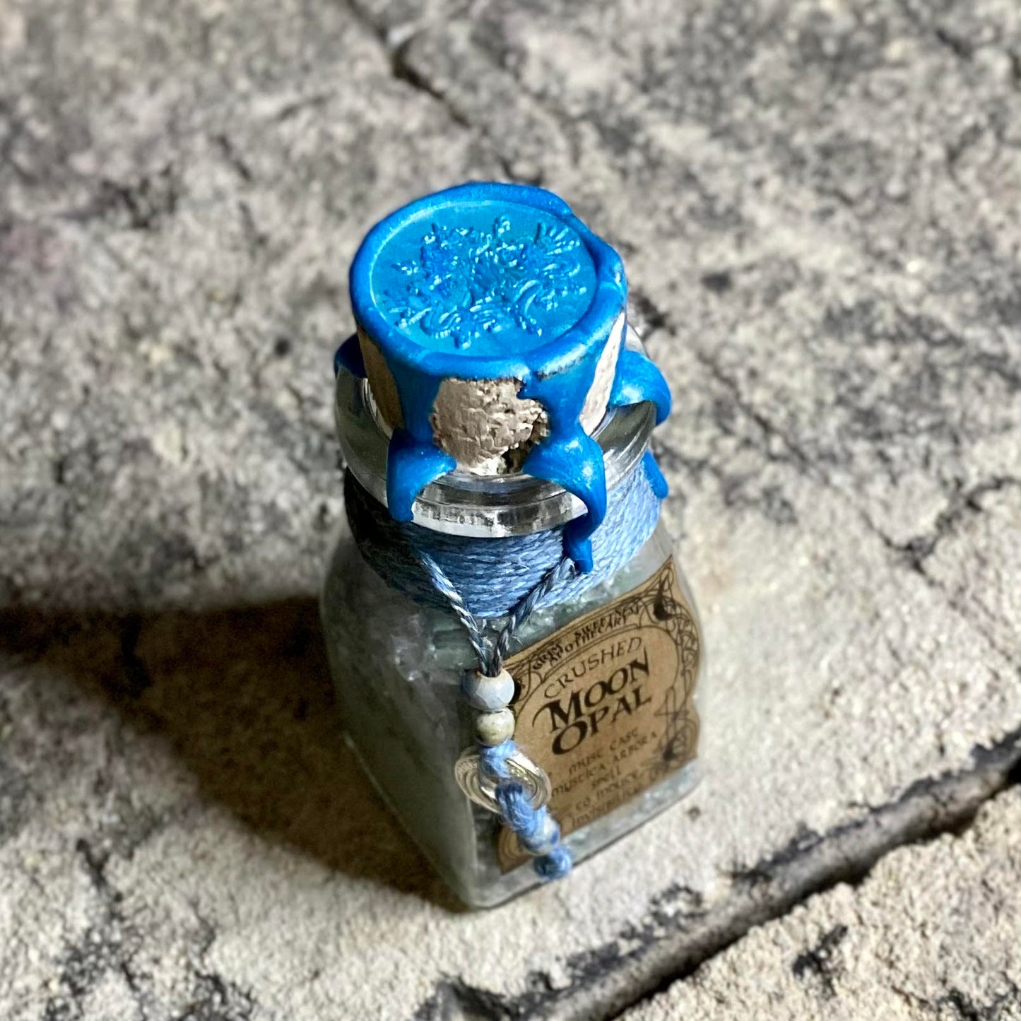Crushed Moon Opal, A Dragon Prince Themed Apothecary Jar Prop
