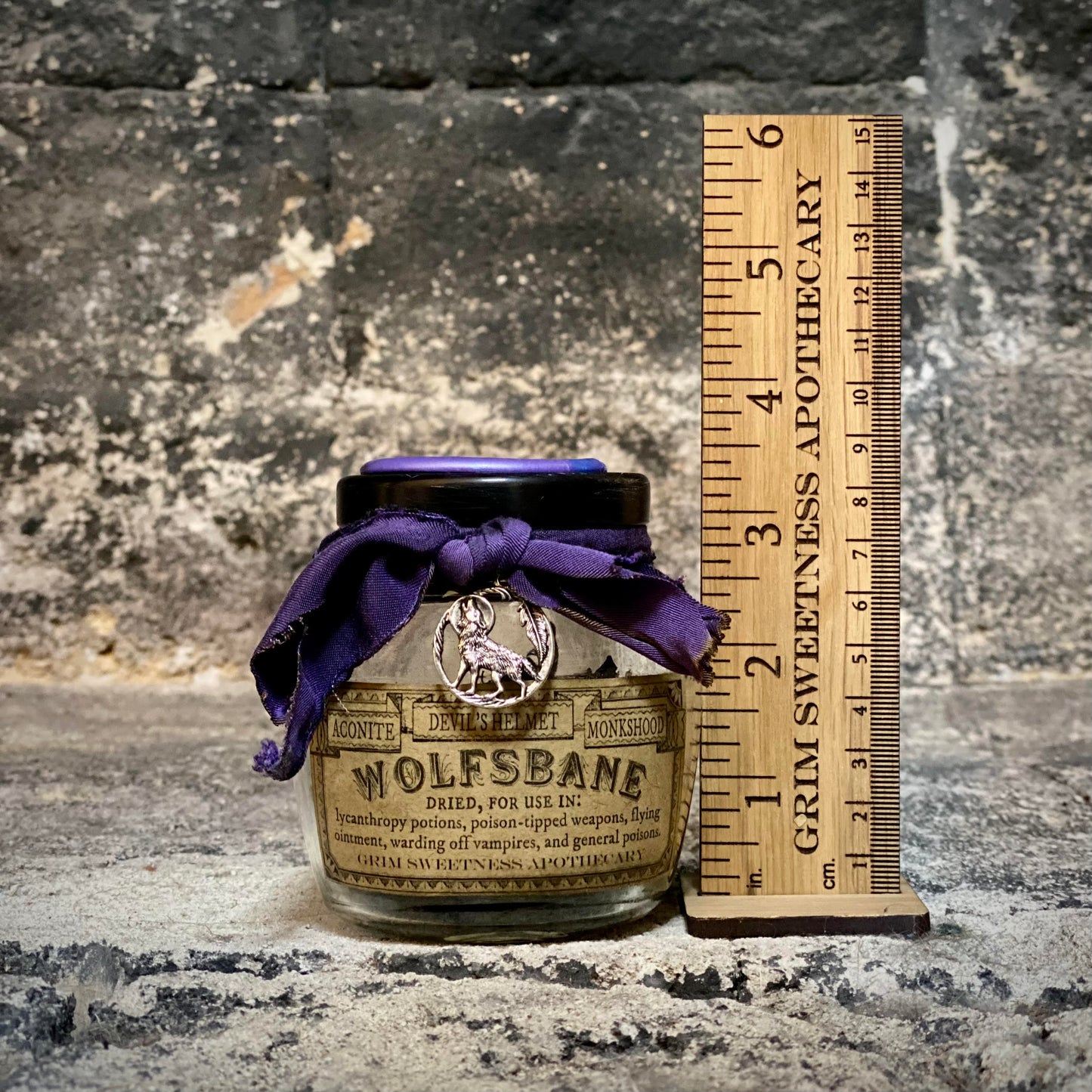 Dried Wolfsbane, A Decorative Apothecary Jar