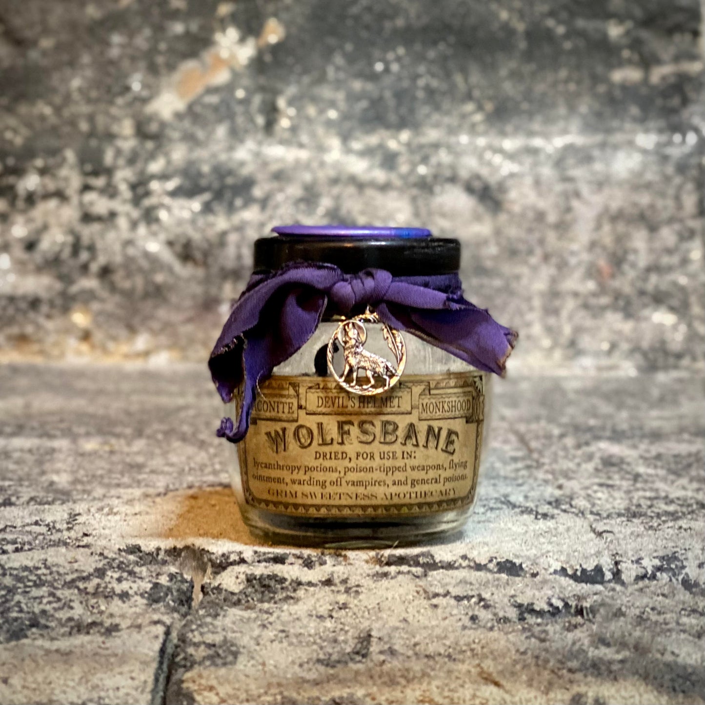 Dried Wolfsbane, A Decorative Apothecary Jar