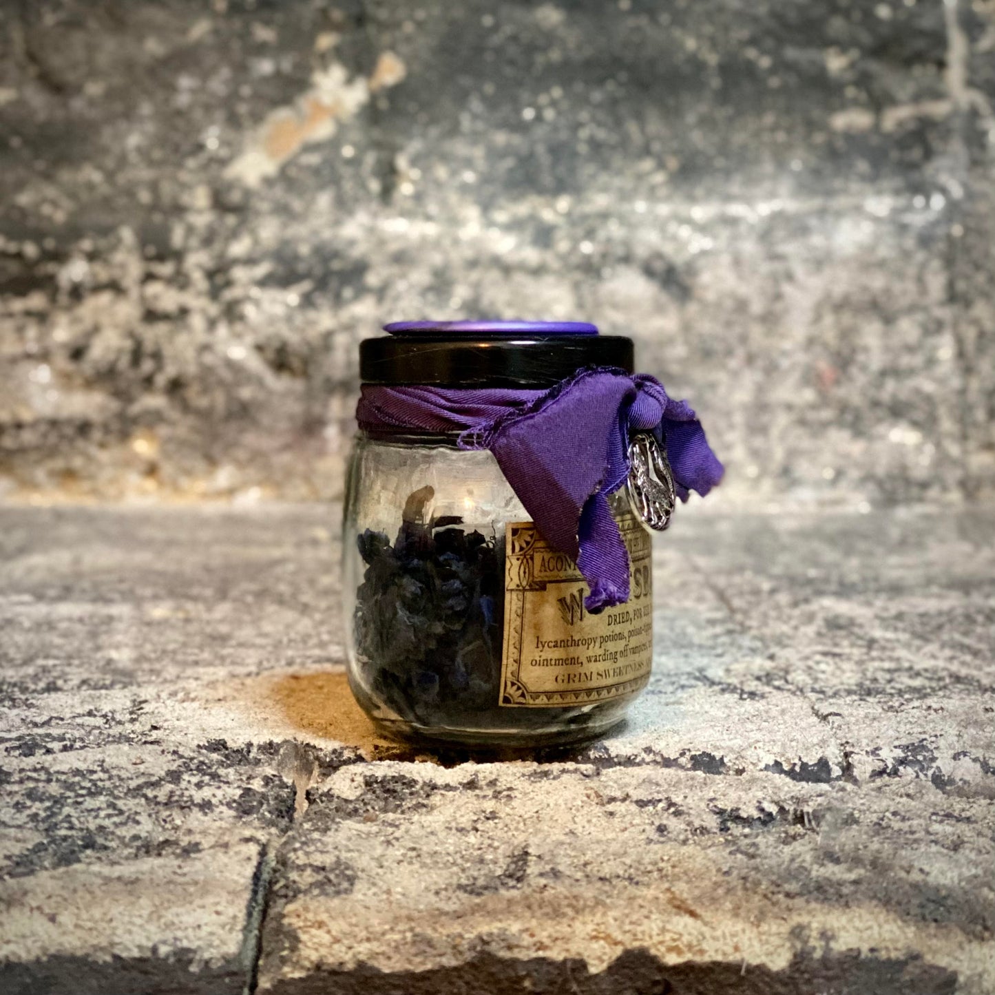 Dried Wolfsbane, A Decorative Apothecary Jar